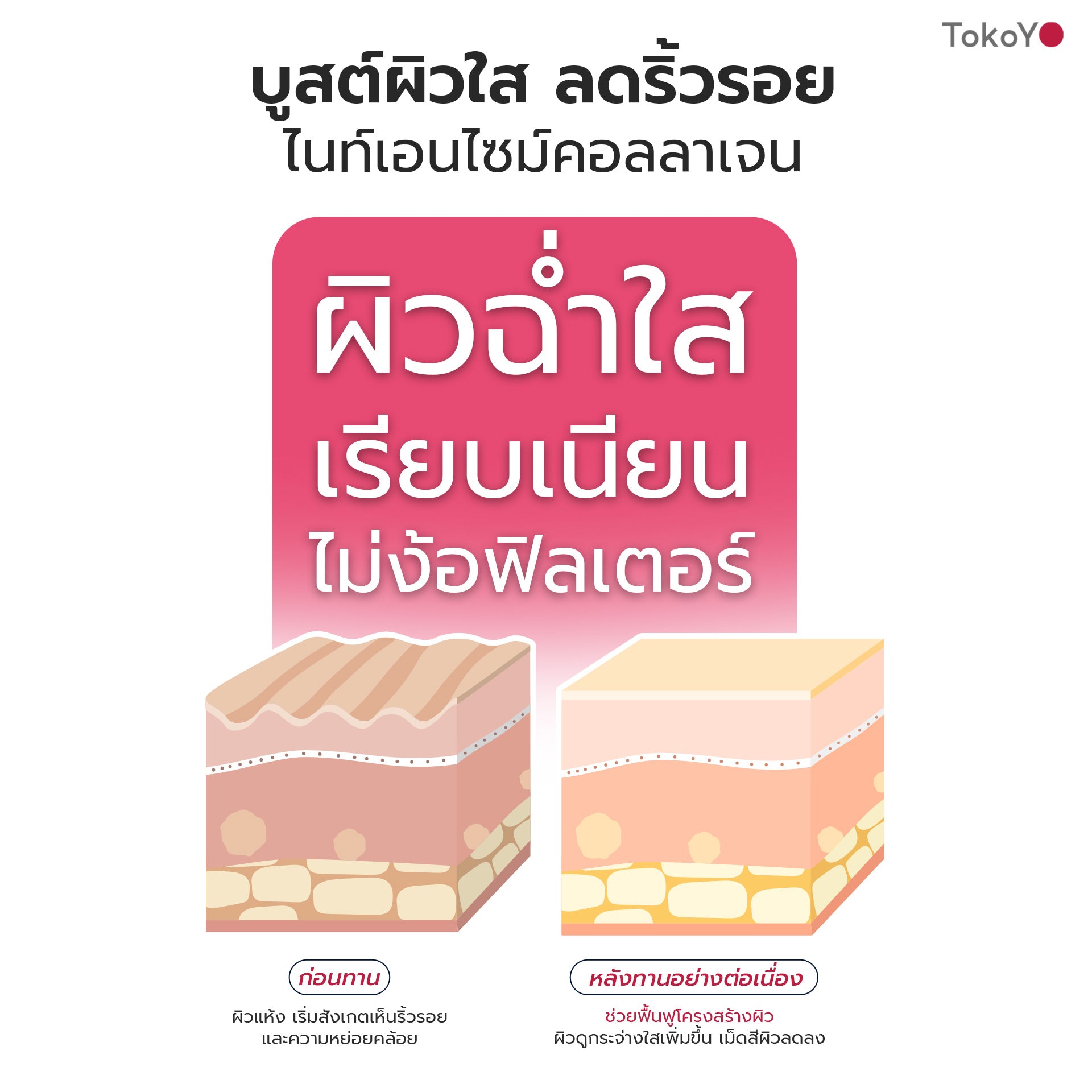 [ซื้อ 1 แถม 2] Tokoyo Night Ex Plus [Burner] & [Beauty] | รวม 50 แคปซูล