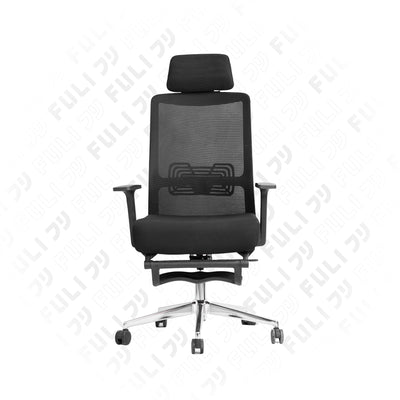 เซตนั่งเพลินผ่อนคลายสบายตัว | FULI X9 Memory Foam ErgoMesh Office Chair - Black + Ergonomic Smart Massager Mattress