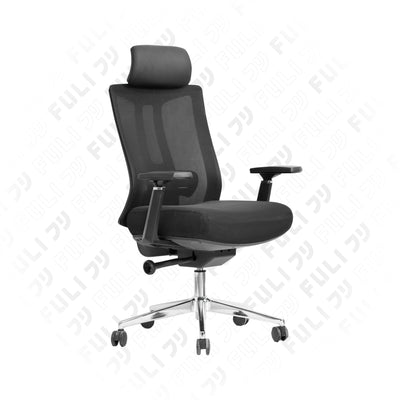 เซตนั่งฟินสบายต้นคอ | FULI M9 Expert Posture ErgoMesh Office Chair - Black + Ergo Massage Neck Pillow