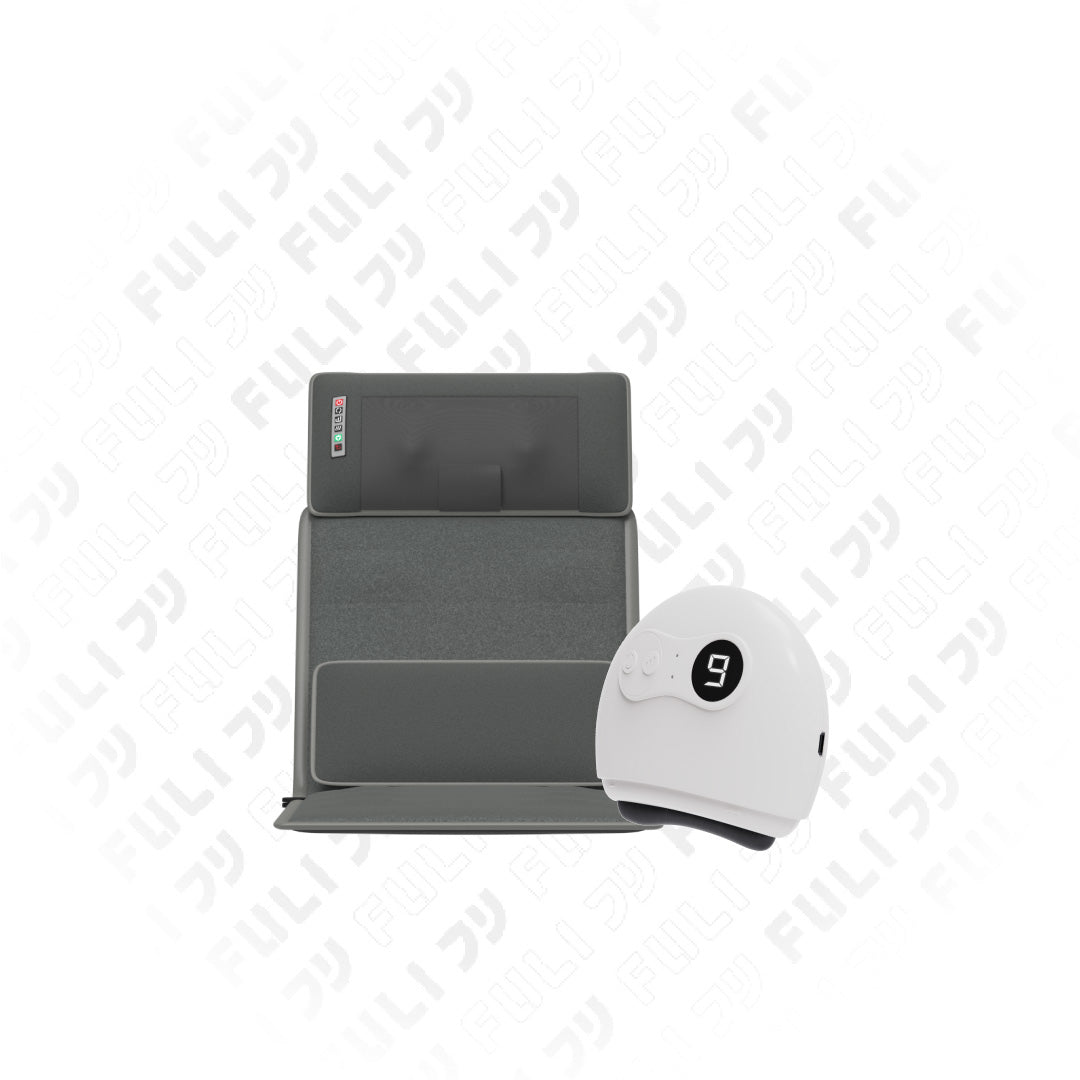 เซตหน้าเรียวนวดฟินทั้งตัว FULI Natural Stone Electric Gua Sha + FULI Ergonomic Massager Mattress